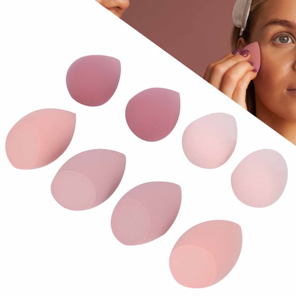 MAANGE 8pcs Makeup Sponge Set Kosmetisk Foundation Blending Sponge Blenders
