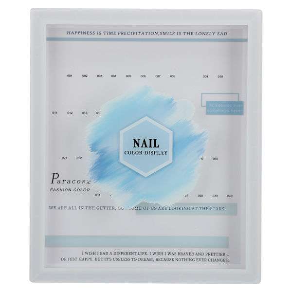 40 färger nagellack gelpolering display diagram hem salong bärbar nagelspets färgkort bok