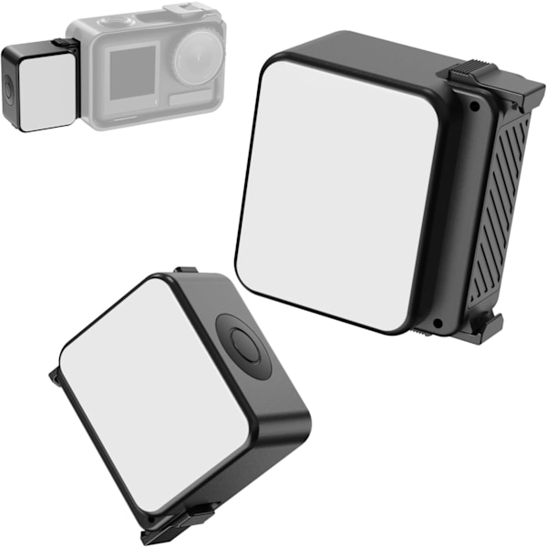 ULANZI LM18 Vlogging Lys Mini LED Action Kamera Videolys Magnetisk Fotograferingsbelysning for DJI Osmo Action 3/4 Kamerabur Tilbehør