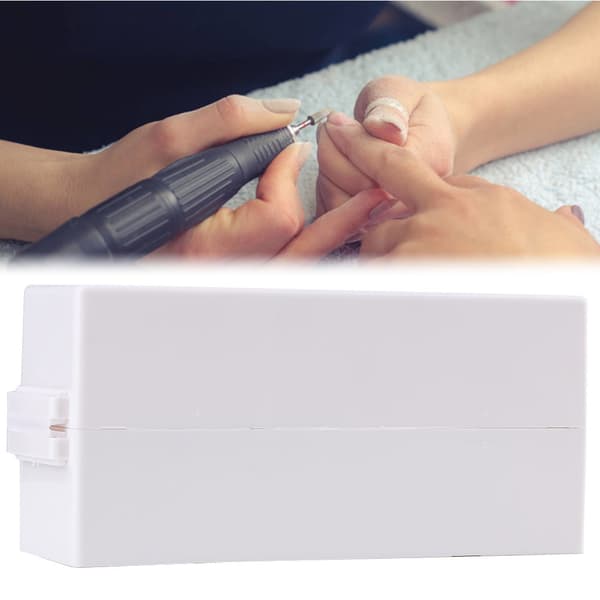 30 hullers manicure bore bits holder container display case negle slibehoved opbevaringsboks