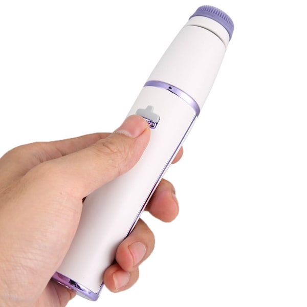7-in-1 USB Monitoiminen Kynsien Kiillotus Kasvojenpuhdistus Hieronta Kehon Karvanpoisto Kone (Valkoinen Violetti)