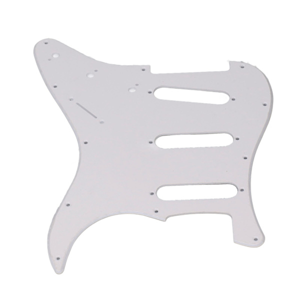 PVC Gitar Pickguard 11 Monteringshull Scratch Resistance Plate SSS Guard Plate Erstatning for Strat ST Stil