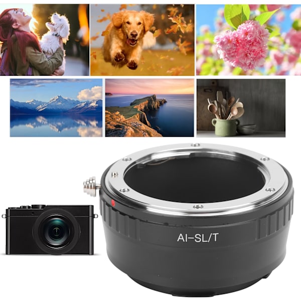 Objektivkonverteradapterring för Nikon AF/AI/P/D/S/G-objektiv till Leica L/T-kameramontering