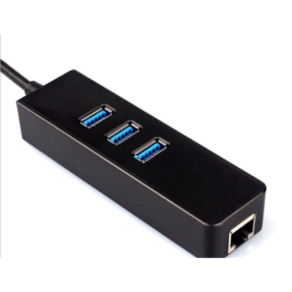 USB3.0 til RJ45 Gigabit nettverkskort 1000m Gigabit nettverkskort med hub3.0 Gigabit nettverkskort hub-fri stasjon