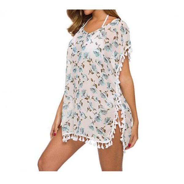 Wekity hæklet chiffon-badedragt til kvinder, strandbikini-cover-ups til badetøj (YT006)