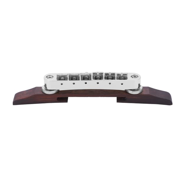Rosenträ Basbro för SG LP Typ Jazzgitarr Musikinstrument Tillbehör(Silver)
