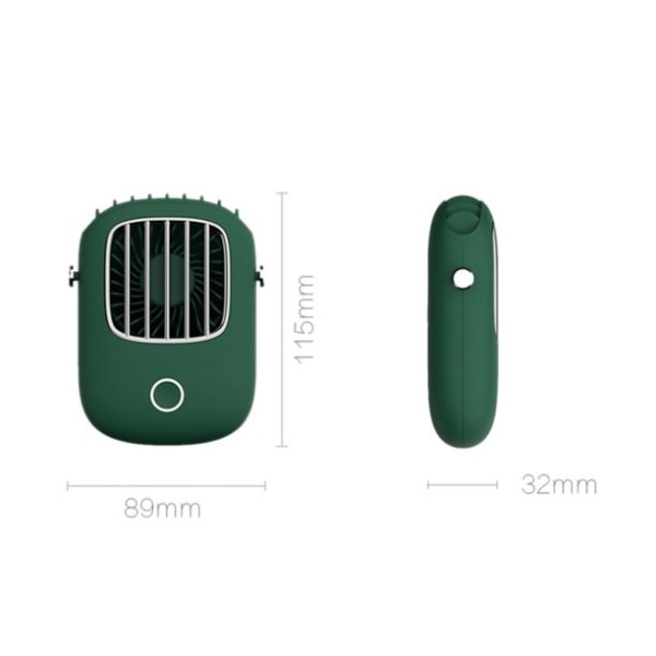 USB Mini handhållen kylning Hängande hals Liten fläkt Lazy Sports Portable Fan (orange)
