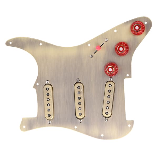 Hållbar SSS ALNICO V Magnet Pickup Loaded Pickguard för ST Style Elektrisk Gitarr