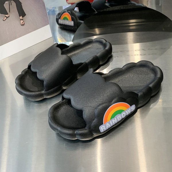 Söta molnslippers för män och kvinnor, roliga bubbeltofflor sandaler halkfria spa gymtofflor supermjuka vattentäta plattform hem duschtofflor