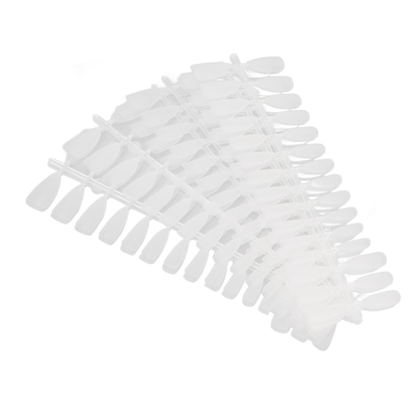 300 stk. Matte Negletip - Sikker, Åndbar, Ultra Tynd, Letvægts Fuld Dækning Falske Negle til Neglesalon og Hjemme-DIY