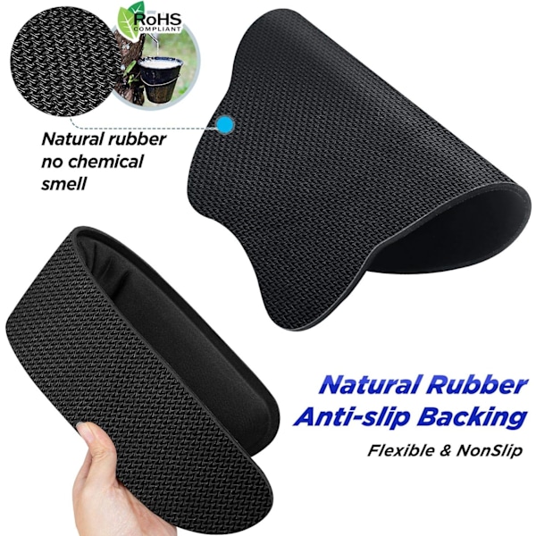 Uppgradera Förstora Superfin Fiber Mjukt Slätt Gel Ergonomisk Musmatta Handledsstöd och Tangentbords handledsstöd för Dator, Laptop, Mac,