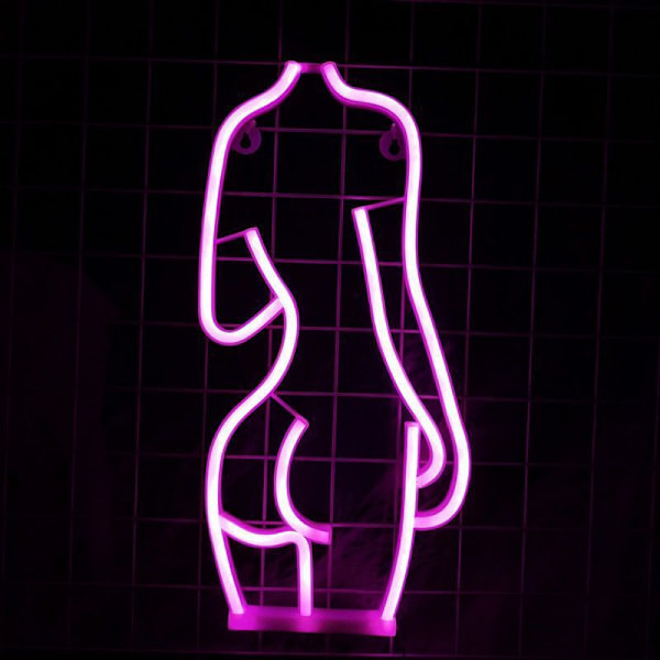 16\" Live Nudes Beauty Back Butt Sexy Girl Neon Sign Acrylic Handmade Man Cave Beer Pub Bar Seinäkoriste Lamppu