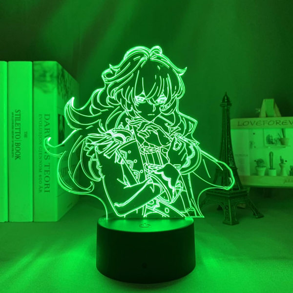 3D LED natlampe Genshin Impact akryl LED-lampe spil