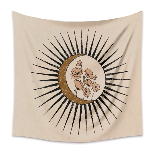 Wekity Gobelin Æstetisk Kunst Hjem Baggrund Stof Dekoration Gave Mandala Boheme Gobelin Egnet til Stue Soveværelse Dekoration（45 ，71 x 91 tommer）