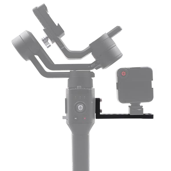 STARTRC Sort aluminiumslegering forlænget longboard monteringsplade tilbehør til DJI Ronin-S/SC