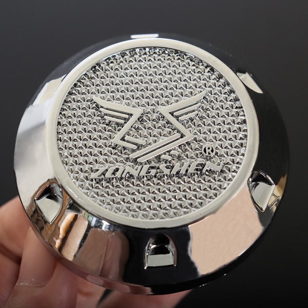Lämplig för bilmodifierad navkapsel pickup lastbil ytterdiameter 60MM däckcenterkåpa - ljus silver (fyra pack)