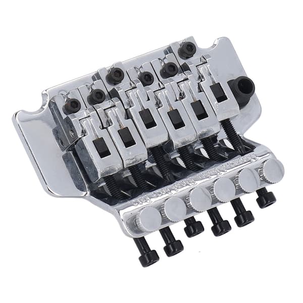 Silver 6-strängad gitarrstall set med tremolo stall montering pawl metall vänsterhänt elgitarr stall set