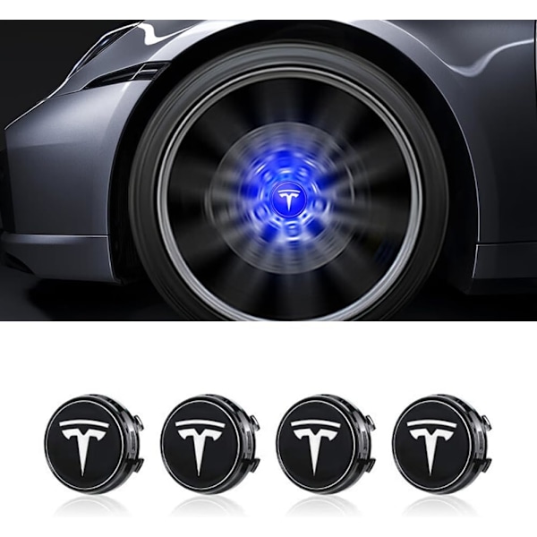 Luminous Magnetic Levitation Lighted Bright Illuminated Lit Wheel Hub Cover Hubcaps Center Caps for Tesla Model 3 Y S X