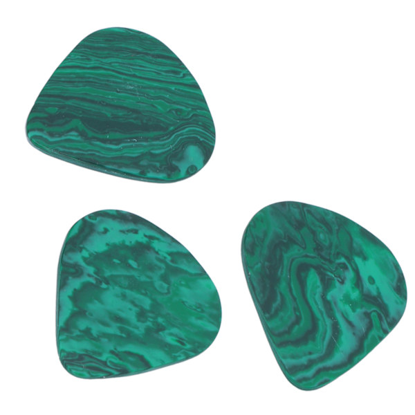 3 st Malakitgitarrplockar Tjocka Gitarrplockar Instrumentplockar Tillbehör