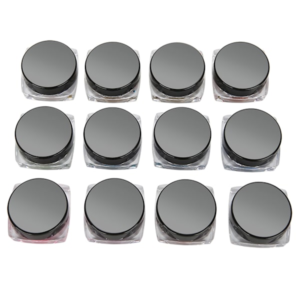 Nagelkonst Glitter Geometrisk Form Dekoration Manikyr Paillette Dekal DIY Kit Tillbehör