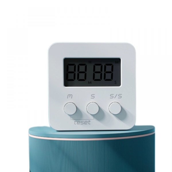Display køkkentimer - Madlavningstimere til køkkenlærere Studerende Spil Børn Møder - Digital timer Magnetisk bagside Høj alarm (Hvid)