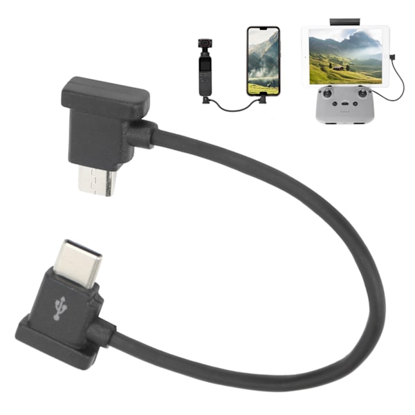 15 cm överföringskabel typ C till Android, passar till Mini 2 Mavic Air 2 fjärrkontroll