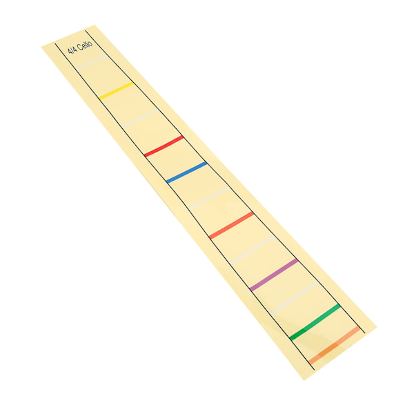 Käytännöllinen säveltaulun tarra, sormen asennon merkki selloharjoitteluun aloittelijoille (4/4)