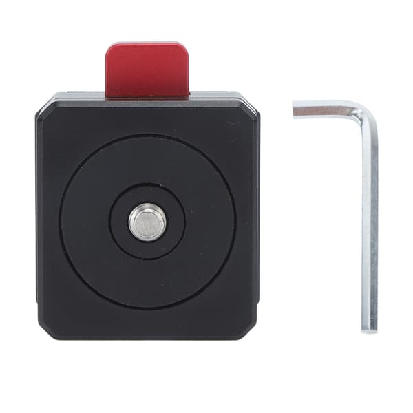 Mini V Lock V Mount Quick Release Plade Aluminiumlegering Quick Release Plade med Selvspændende Mekanisme