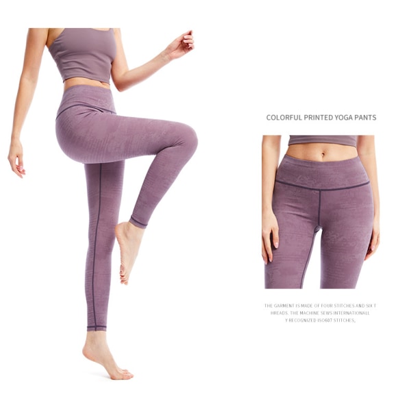 Kvinnors Tie Dye Leggings med hög midja Magkontroll Träningsträning Leggings Yogabyxor för kvinnor（JK81）L