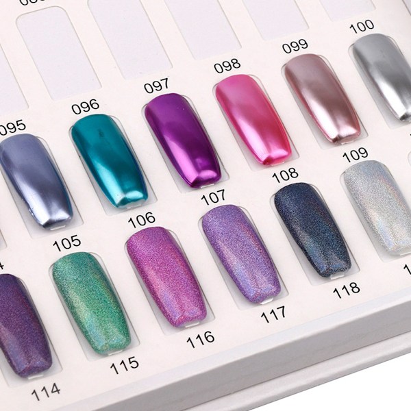 120 färger nagelgel färgkort nagellack display diagram bok nagelkonst visning hylla