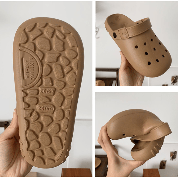 Damträdgårdsträskor Sandaler Tofflor-Vit(36/37 EU)
