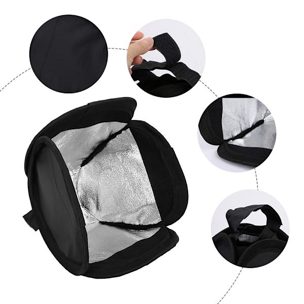 Universell hopfällbar lätt snabbkoppling blixtljusspridare softbox för DSLR 23*23cm