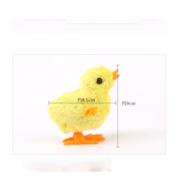 Gul kylling plysjleke kylling hvit 2 tommer, 7 cm, plysjleke, andeleke (gul kylling)