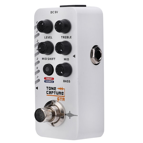 Gitarr Effekt Pedal Tone Capture 7 Förinställda Platser True Individuell EQ Pedal Bypass Full Metal Skal