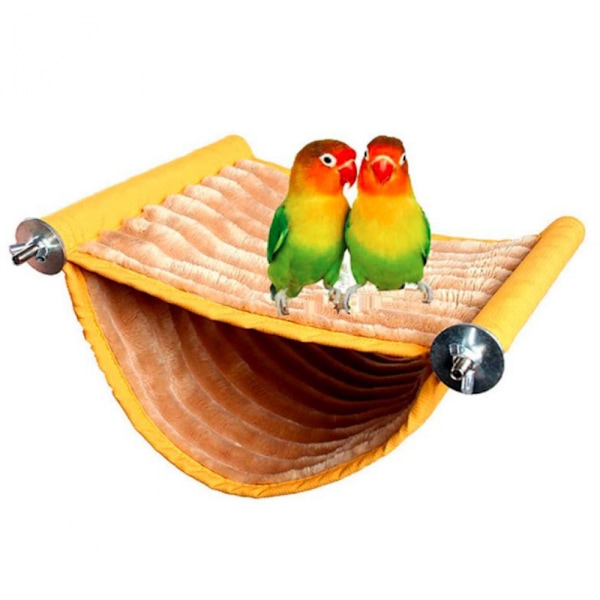 Lintupesän riippuva hammock-vuode lelu lemmikkilinnulle, papukaija hamsterin pesä lämmin hammock irrotettava ja pestävä hammock (koko L)
