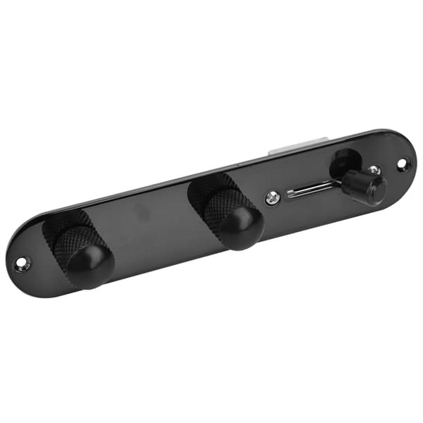 Elektrisk guitar kontrolplade switch sort metal fortrådet ledningsnet knob controller