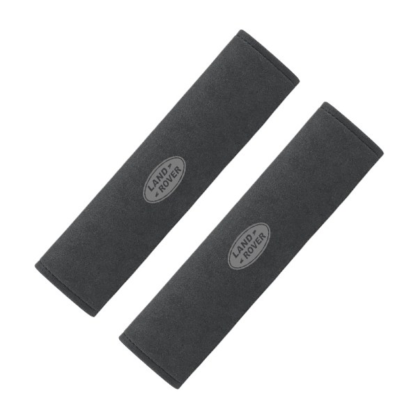 For Land Rover Seat Belt Shoulder Covers Range Rover Defender Discovery Freelander 2 Suede Seat Belt Covers (Pair, Black)