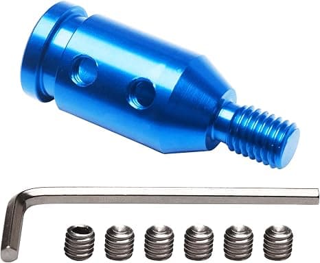 Girspakstift-adapter, gjengeomformer, girspakadapter - 10×1,5 - sølv (topakning)
