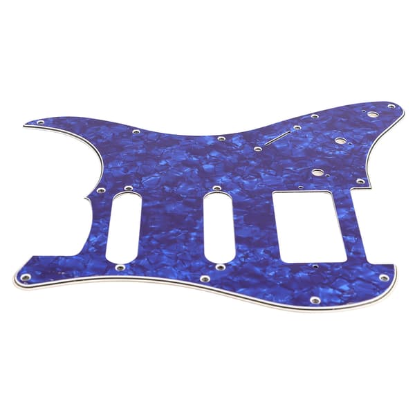 Elektrisk gitar pickguard PVC plastbeskyttelse skrapeplate frontplate paneldeksel instrumenttilbehør blå perlefarge GSSH63