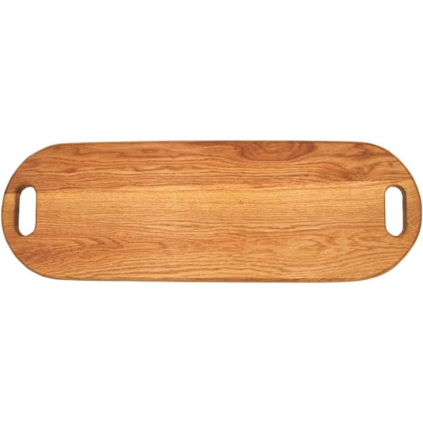 LUX Amerikansk eiketre Oversized Charcuterie Board Ekstra lang 26\" x 8,7\" | Ostebrett med håndtak | Fruktbeitefat | Servering