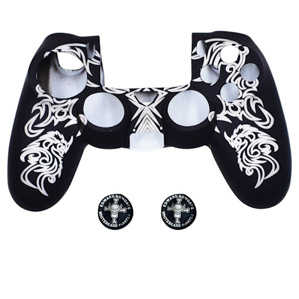 PS4-controller-skins, silikone-controller-cover-skin-beskytter-kompatibel /PS4 Slim/PS4 Pro-controller (tommelfingerhættegreb x 2)
