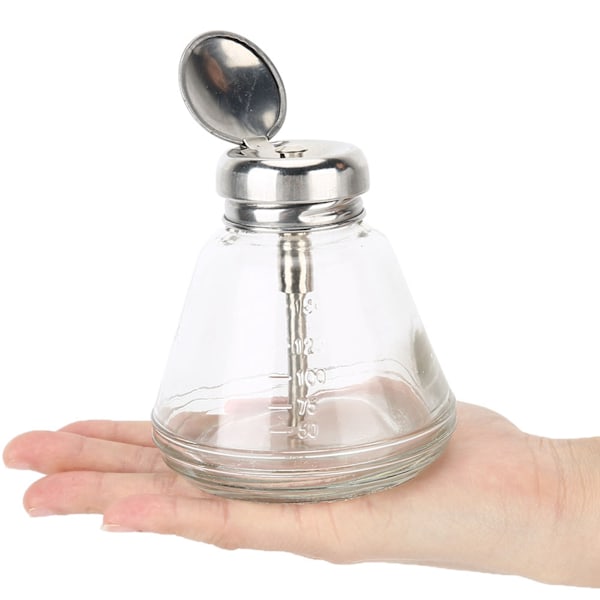 150 ml pumpdispenser för nagelkonst, transparent behållare för vätska, tryckflaska, tillbehör