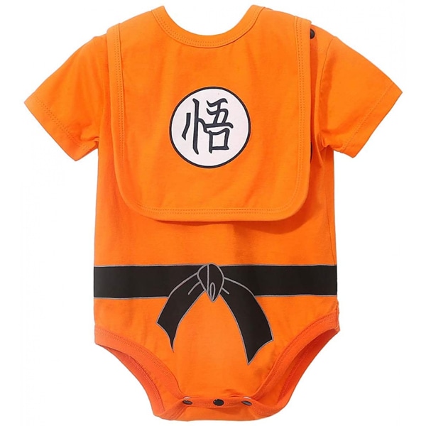 AVEKI Infant Baby Girls Pojke Bodysuit Romper Kortärmad Jumpsuit Haklappar, 0-3 månader, 59 cm