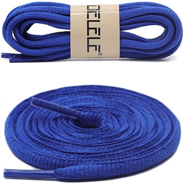 2 pairs of oval shoelaces sports shoelaces are suitable for sports / running shoes,39.37"Inch（Sapphire blue）