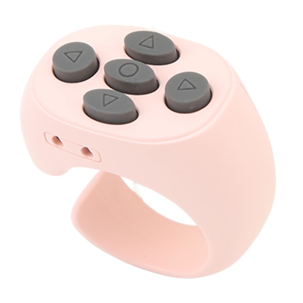 JX05S Ring Phone Remote Portable App Page Turner 10M Control Scrolling Ring Clicker för Telefon Tablet Kamera Rosa