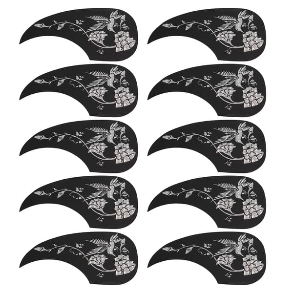 10 st gitarrskyddsplattor PVC akustisk gitarr repfria plektrumskydd stränginstrument tillbehör silver