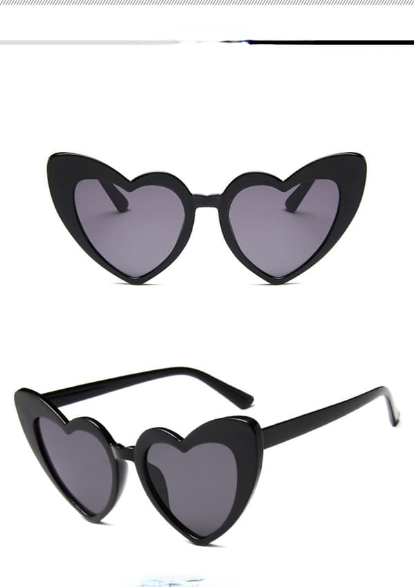 Sydänmuotoiset Aurinkolasit Naisille Tytöille Vintage Goggle Mod Aurinkolasit