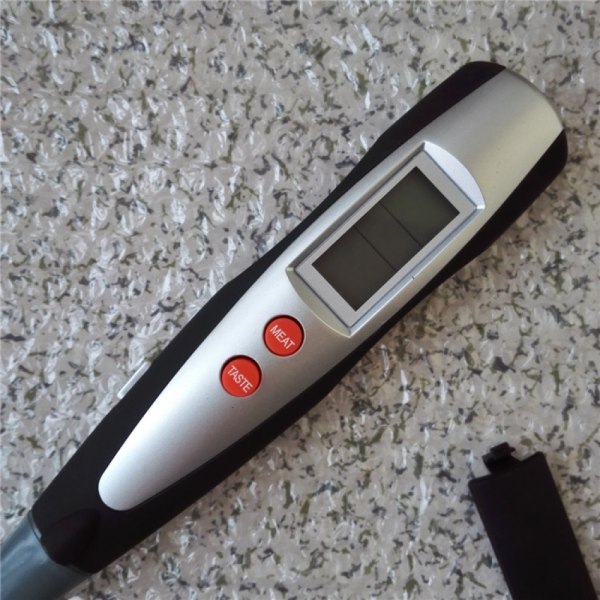 Elektronisk grillgaffeltermometer Biff Lammkotletter Fläskkotletter BBQ Bakgrundsbelyst display Utomhusgrill Baktermometer
