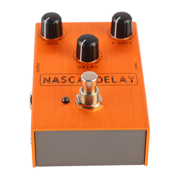 Forsinkelseseffektpedal BBD-brikke 3 knotter Effektor for elektrisk gitar Ytelse Solo Orange