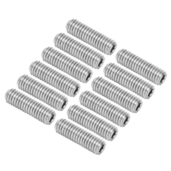 12 st elektrisk gitarr stall skruvar 3,1 mm metall hög hårdhet rostfri gitarr tillbehör för underhåll silver